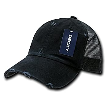 【中古】【輸入品・未使用】Decky 110-BLKヴィンテージメッシュキャップ、黒