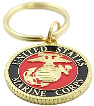 【中古】【39shop】【輸入品・未使用】EEC★Inc. アメリカ海兵隊ロゴキーチェーン 愛国的なキーリング ミリタリーギフト メンズ レディース 退役軍人 レッド 1 1/2インチ（新古品）｜アトリエ絵利奈