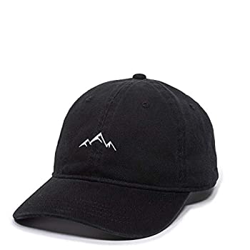 【中古】【輸入品・未使用】アウトドアキャップ 大人用 Mountain Dad Hat-Unstructured Soft Cotton Cap、ブラック、ワンサイズ (AMZ4067459)