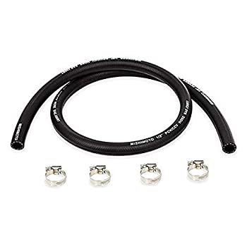 【中古】【輸入品・未使用】Mishimoto MMHOSE-CC12-4 ユニバーサルキャッチ 缶ホース 1/2インチ x 4フィート ブラック