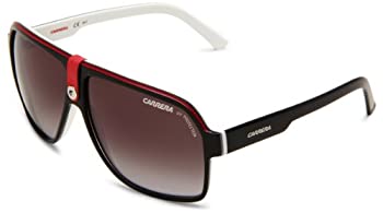 【中古】【輸入品・未使用】Carrera CA 33/S Black/Red/White 8V4 Aviator Sunglasses