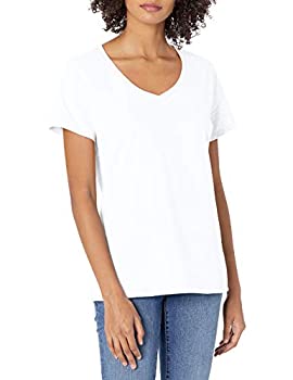 【中古】【39shop】【輸入品・未使用】ヘインズ★レディース 半袖 ナノTシャツ VネックTシャツ US サイズ: Small カラー: ホワイト（新古品）｜アトリエ絵利奈