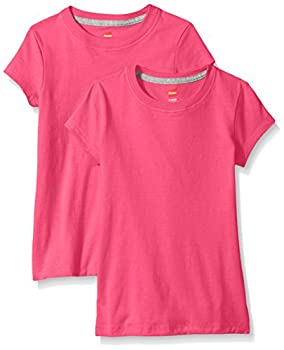 【中古】【39shop】【輸入品・未使用】(ヘインズ)★HanesジャージーコットンTシャツ ガールズ 2枚入り　 US サイズ: X-Large カラー: ピンク（新古品）｜アトリエ絵利奈