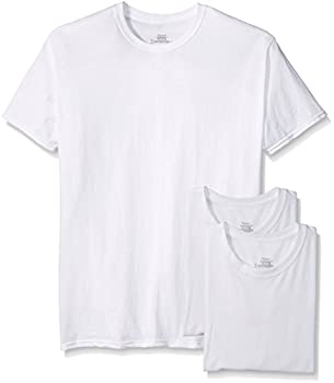【中古】【輸入品・未使用】Hanes(ヘインズ) Tシャツ クルーネック 3枚セット メンズ 男性用 下着 2135 ホワイト ホワイト L