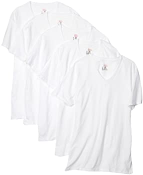 【中古】【輸入品・未使用】Hanes メンズ VネックTシャツ Ultimate コンフォートソフト 5枚組 US サイズ: Small カラー: ホワイト
