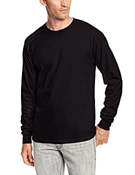 【中古】【輸入品・未使用】(ヘインズ) Hanes メンズ 長袖 Beefy-Tシャツ (2枚組) US サイズ: XX-Large カラー: ブラック