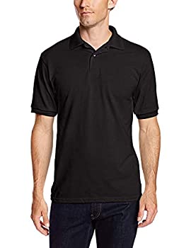 【中古】【輸入品・未使用】Hanes Men 2 Pack Short Sleeve Jersey Polo Black 4X-Large