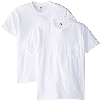 【中古】【輸入品・未使用】(ヘインズ) Hanes メンズ ナノプレミアムコットン ポケットTシャツ (2枚組) US サイズ: Small カラー: ホワイト