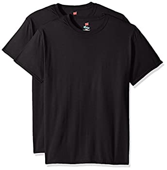 【中古】【39shop】【輸入品・未使用】Hanes★メンズ X-Temp FreshIQ 半袖Tシャツ (2枚パック) US サイズ: Large カラー: ブラック(新古品)|アトリエ絵利奈