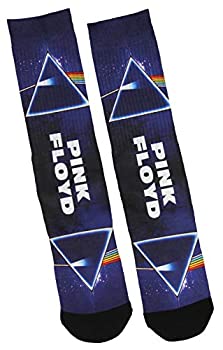 【中古】【輸入品・未使用】Pink Floyd 大人用 ダークサイドオブザムーンロゴ 昇華クルーソックス 1ペア