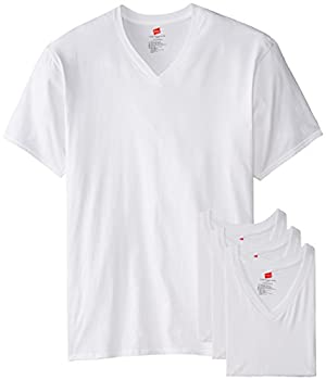 【中古】【39shop】【輸入品・未使用】(ヘインズ)★Hanes メンズ VネックTシャツ 3枚組 トールサイズ US サイズ: XL カラー: ホワイト（新古品）｜アトリエ絵利奈