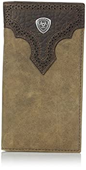 【中古】【インポート品・未当て嵌める】Ariat Rodeo Perforated Overlay Shield Wallet44; Dressed Brown レディースファッション-その他
