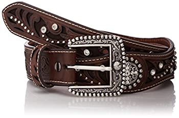 【中古】【39shop】【輸入品・未使用】AriatレディースScalloped手工具とEmbellished★Western Belt???a1513002 US サイズ: L カラー: ブラウン(新古品)|アトリエ絵利奈