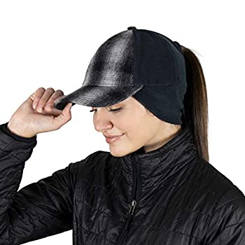 【中古】【輸入品・未使用】TrailHeads レディース 冬用 ポニーテールハット | トラッカーハット ドロップダウンイヤーウォーマー グレイ｜アトリエ絵利奈