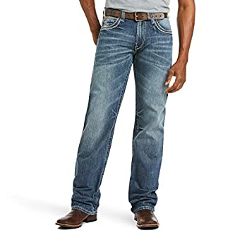 【中古】【輸入品・未使用】ARIAT M4 ローライズ ブーツカットジーンズ メンズ リラックスフィット デニム US サイズ: 32W x 38L カラー: ブルー