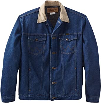 【中古】【インポート品・未当て嵌める】Wrangler メンズ トール＆ビッグ毛布裏地ジーンズ上衣 US 大きさ: 42 色つや: 青み