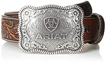 【中古】【インポート品・未当て嵌める】Ariat メンズ ストレートフローラルバックルベルト US 大きさ: 40