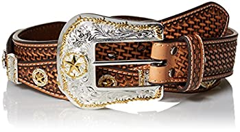 【中古】【輸入品・未使用】Nocona Belt Co. メンズ Nocona シルバー スター スカラップ タンベルト US サイズ: 40 カラー: ブラウン