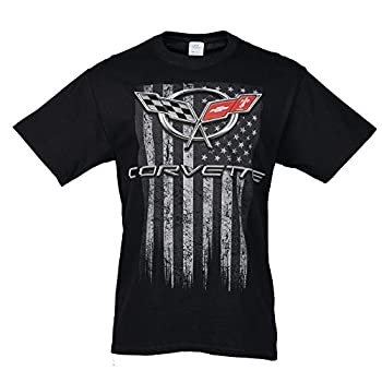 【中古】【輸入品・未使用】C5 コルベット アメリカンレガシー メンズ Tシャツ - ブラック (M)|アトリエ絵利奈