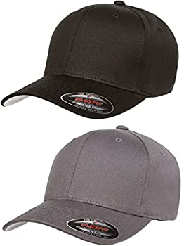 【中古】【39shop】【輸入品・未使用】Flexfit★プレミアムオリジナルコットンツイルフィットキャップ 2枚パック US サイズ: Large-X-Large カラー: ブラック(新古品)|アトリエ絵利奈