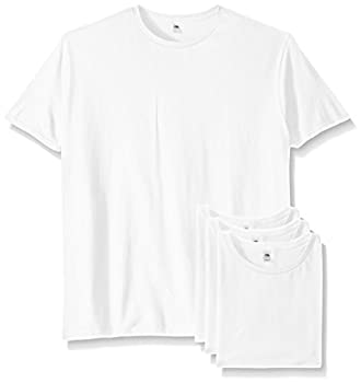 【中古】【39shop】【輸入品・未使用】Fruit★of the Loom Men's Crew T-Shirt (4 Pack) White Large（新古品）｜アトリエ絵利奈