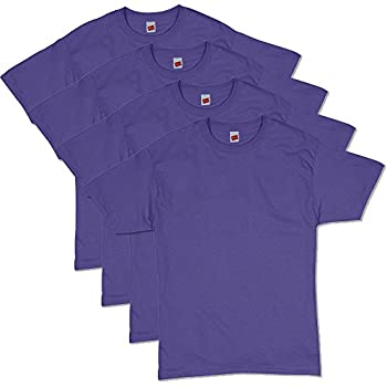 【中古】【輸入品・未使用】Hanes メンズ ComfortSoft 半袖Tシャツ (4枚パック) US サイズ: X-Large カラー: パープル