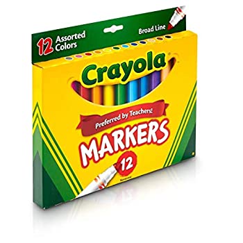 【中古】【輸入品・未使用】Non-Washable Broad Point Markers(12/Set) [Set of 2]