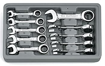 【中古】【インポート品・未当て嵌める】GEARWRENCH 12角スタビコンビネーションラチェットレンチ10点仕掛ける 9520D