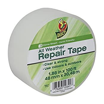 【中古】【輸入品・未使用】Duck Brand 281230 All Weather Indoor/Outdoor Repair Tape Clear 1.88-Inch x 100-Feet Single Roll by Duck [並行輸入品]