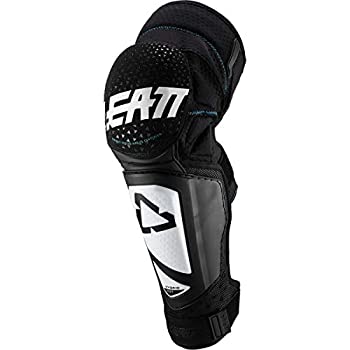 【中古】【輸入品・未使用】Leatt 2019 3DF ハイブリッドEXT 膝&すね当て(ラージ/XL) (白/黒)