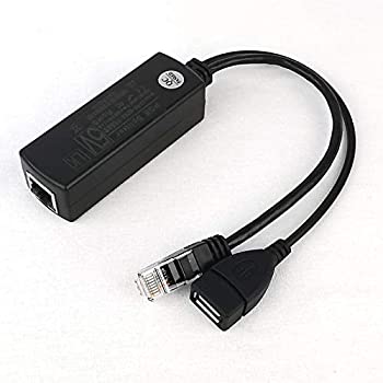 【中古】【輸入品・未使用】DSLRKIT ギガビットイーサネットアクティブPoEスプリッター 48V～5.2V 2.4A USBメスタイプAポート付き