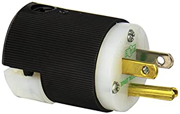 【中古】【輸入品・未使用】Hubbell HBL8215C Plug Hospital Grade 15 amp 125V 5-15P Black/White by Hubbell