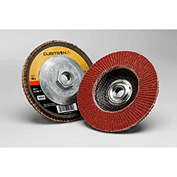 【中古】【輸入品・未使用】3M Cubitron II Flap Disc 967A Type 29 Threaded Attachment Cloth Ceramic Grain 4-1/2 Diameter 40+ Grit Brown (Pack of 10) by 3M