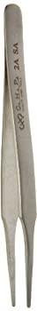 【中古】【輸入品・未使用】Hakko CHP 2A-SA Stainless Steel Non-Magnetic Precision Tweezers with Rounded Tips Thin Tapered Tines 4-3/4 Length by Hakko