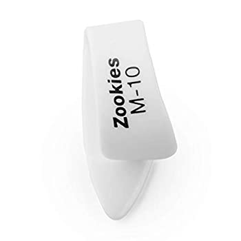 【中古】【輸入品・未使用】Dunlop Z9002M10 Zookies(TM) Thumbpicks White Medium 10 12/Bag by Jim Dunlop