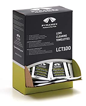 【中古】【輸入品・未使用】Pyramex Individually Packaged Lens Cleaning Towelettes - 100 Pack - 8\