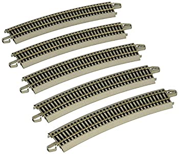 【中古】【39shop】【輸入品・未使用】Bachmann★Trains スナップフィット E-Zトラック 28インチ 18度湾曲したトラック (5枚入り) - ニッケルシルバーレール グレーロードベッド付き -（新古品）｜アトリエ絵利奈