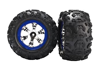 【中古】【輸入品・未使用】ハイテック トラクサス 接着済タイヤ ブルービードロック 7274