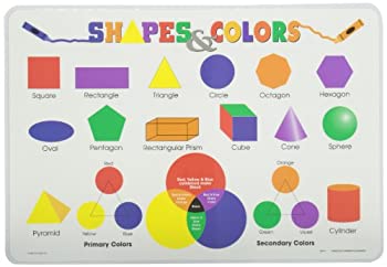 【中古】【輸入品・未使用】Painless Learning SHA-1 Shapes & Colors Placemat