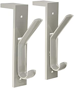 【中古】【インポート品・未当て嵌める】Partition Double Garment Hooks 1 1/2 x 6 1/2 Gray 2/Pack