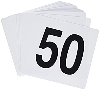 【中古】【39shop】【輸入品・未使用】Winco★TBN-50 1-50 Plastic Table Numbers by Winco(新古品)|アトリエ絵利奈
