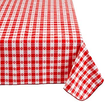 【中古】【39shop】【輸入品・未使用】Winco★TBCO-90R Checkered Table Cloth 52-Inch x 90-Inch Red by Winco(新古品)|アトリエ絵利奈