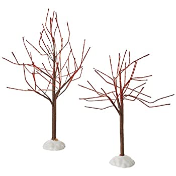 【中古】【39shop】【輸入品・未使用】Department★56 村のアクセサリー 赤いスパークルツリー アクセサリーフィギュア (2個セット)(新古品)|アトリエ絵利奈