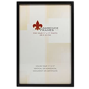 【中古】【輸入品・未使用】Lawrence Frames 木製写真フレーム ブラック 11x17インチ ギャラリーコレクション
