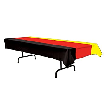 【中古】【輸入品・未使用】(3) - Beistle 57940-BKRY German Table Cover 140cm by 270cm (Value 3-Pack)