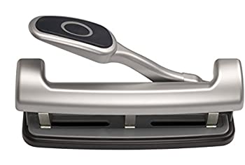 【中古】【輸入品・未使用】Officemate EZ Lever Adjustable Three Hole Punch Silver 25-Sheet Capacity (90052) by Officemate