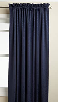 【中古】【39shop】【輸入品・未使用】(Panel★52" x 84" Solid Navy) - Lorraine Home Fashions Whitfield 130cm by 210cm Window Panel Navy(新古品)|アトリエ絵利奈