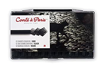 【中古】【輸入品・未使用】Contﾃδｩ ﾃδ Paris 12 Count 2B Sketching Crayons Set Black by Cont ﾃδ Paris
