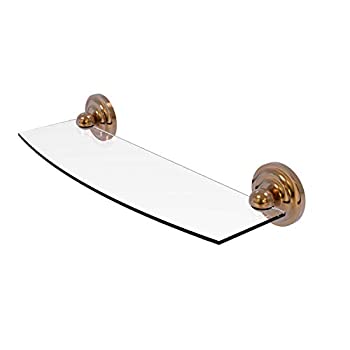 【中古】【輸入品・未使用】Allied Brass R-33/18-BBR Regal Collection 18 Inch Glass Shelf Brushed Bronze
