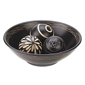 【中古】【輸入品・未使用】Gifts & DecorアーティザンDecoボウルとボールCenterpiece